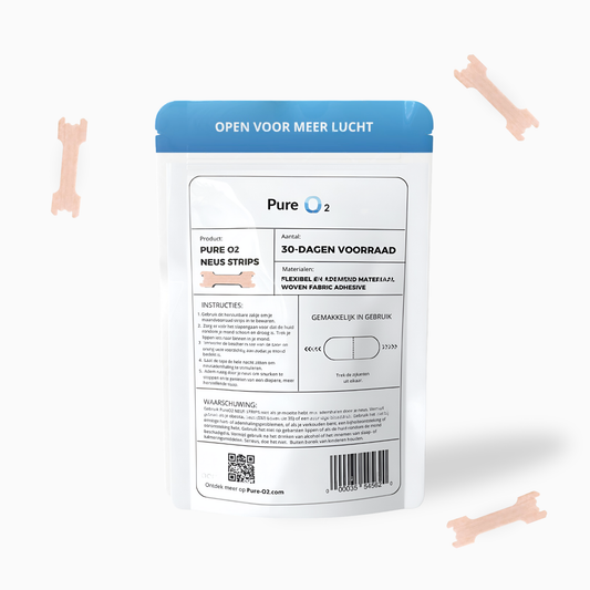 Neuspleister huidskleur – sport neusstrip die de luchtwegen opent