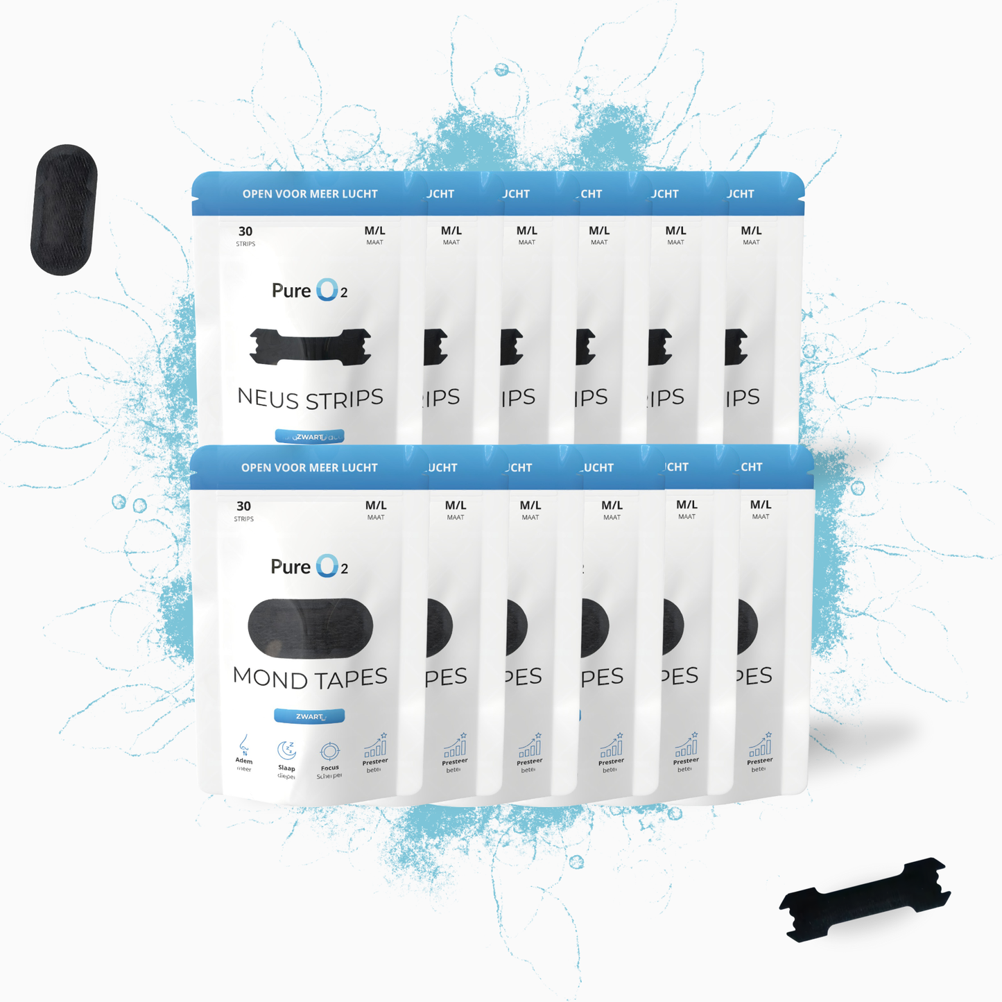 Neusstrips & mondtape bundel (180+180)
