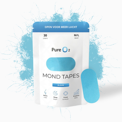 Mouth tape | Blue | 30 strips | PureO2