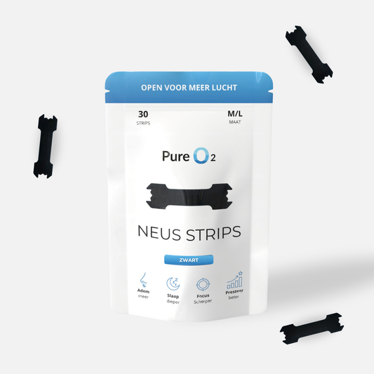 Neus strips | Zwart | 30 strips | PureO2