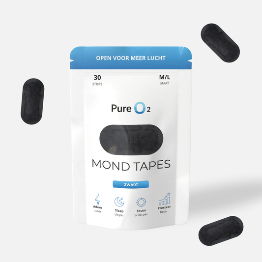 Mouth tape | Black | 30 strips | PureO2
