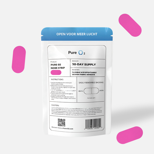 Mouth tape | Pink | 30 strips | PureO2